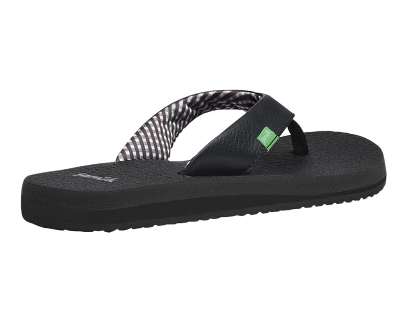 Sanuk Women's Yoga Mat Core | Flip Flops for Women | Yoga Sandals For Women | Memory Foam Footbed, Ebony, 11 - Image 5